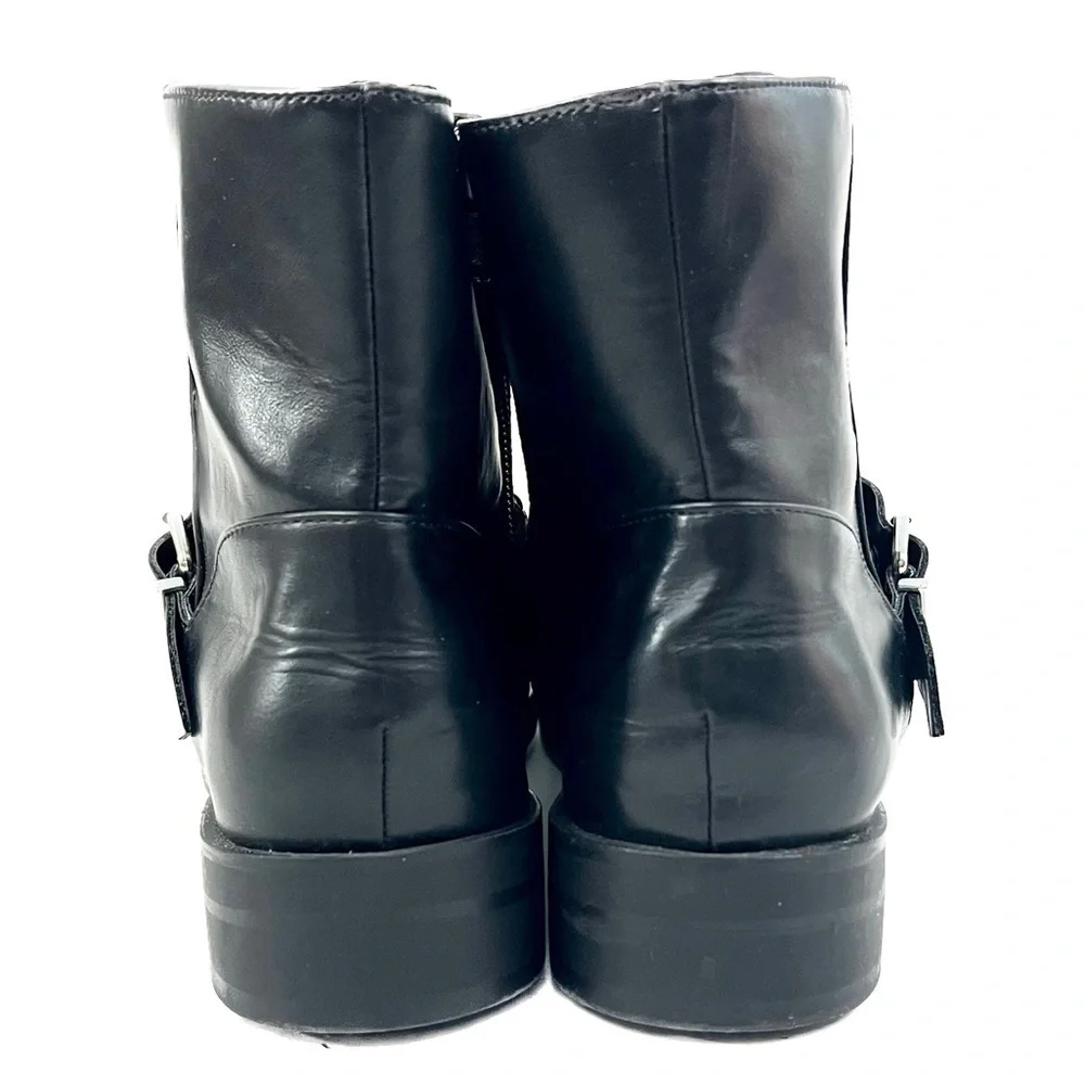 Zara Chain Black Booties - Size 37 / 6.5